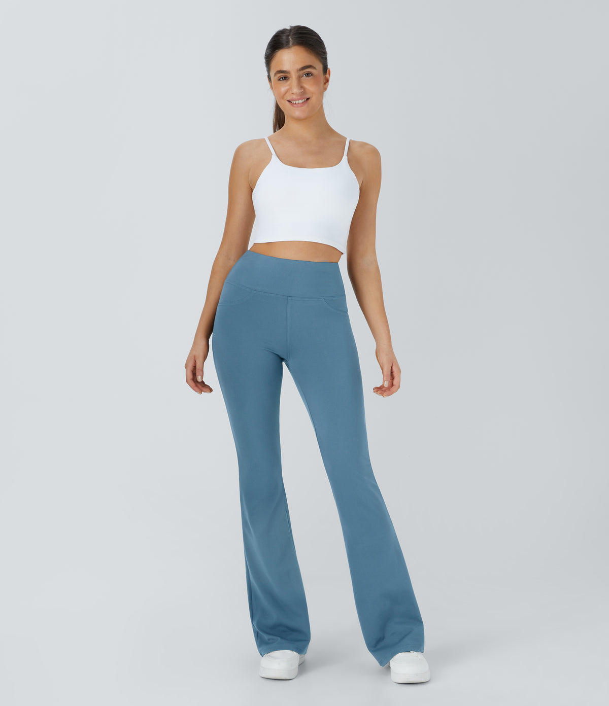 Willow Flare Legging — Icelandic Blue
