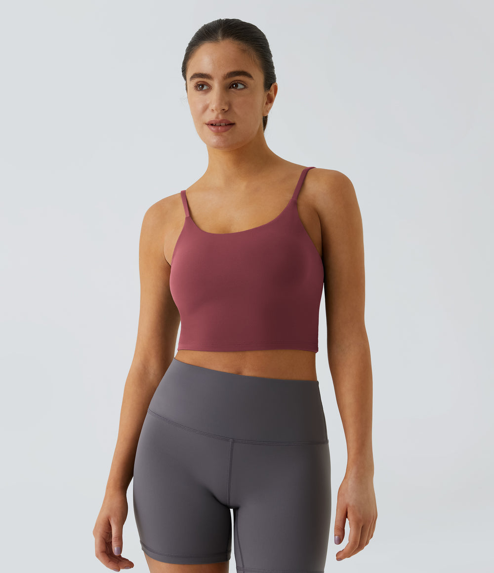 Luma Crop Top — Cordovan