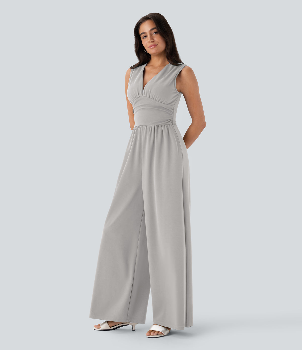 Celine Jumpsuit — Dawn Blue