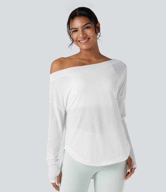 Isadora Long-Sleeve Top — White