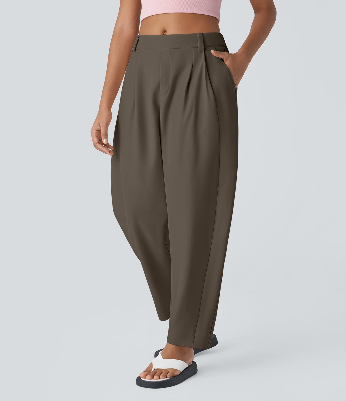Marielle Pants — Stone Gray
