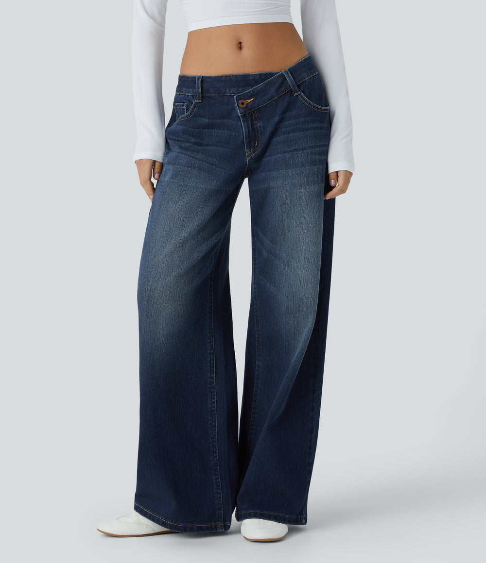 Avril Jeans — Paint Blue Denim