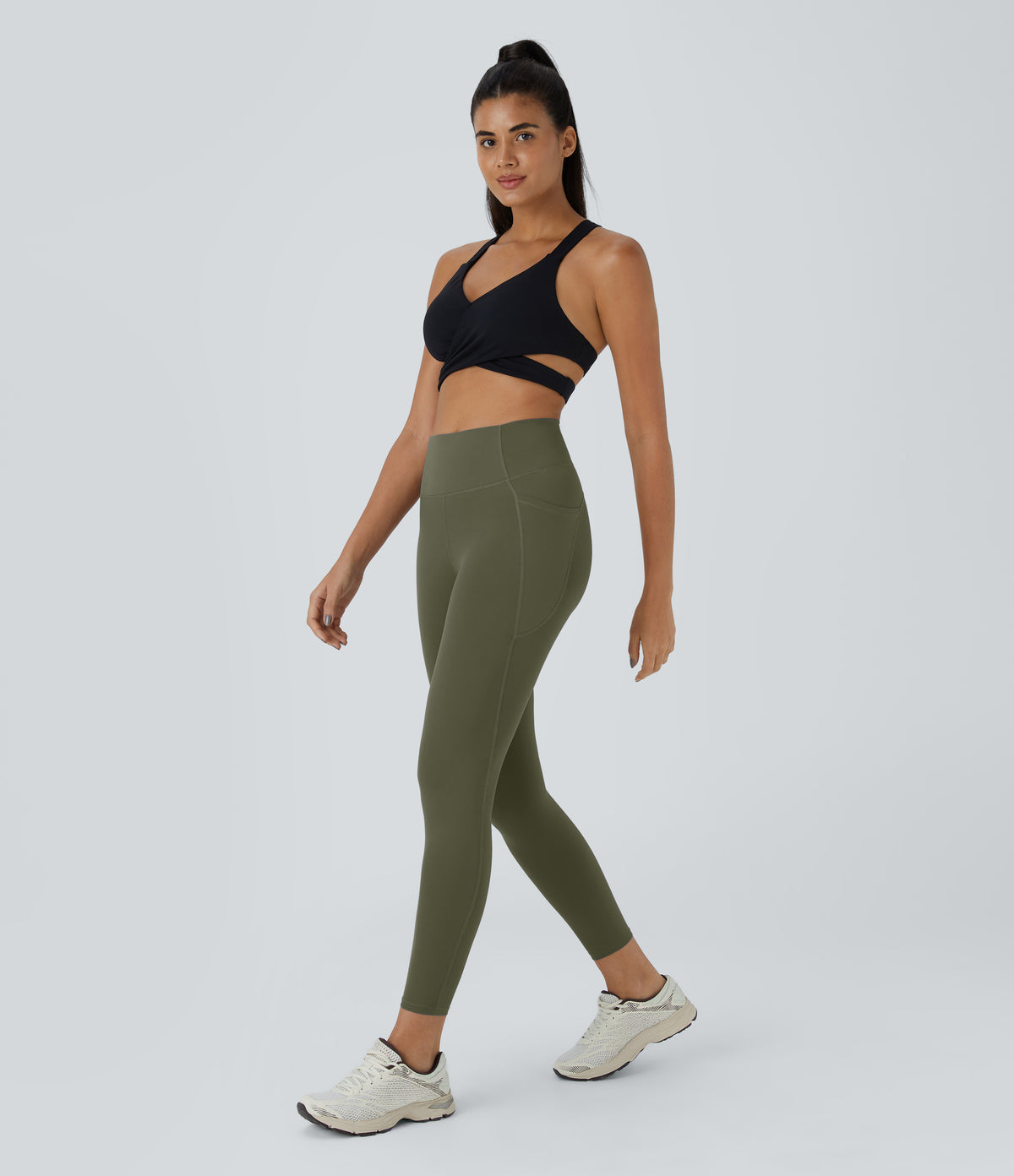 Aspen Legging — Grass Grey Green