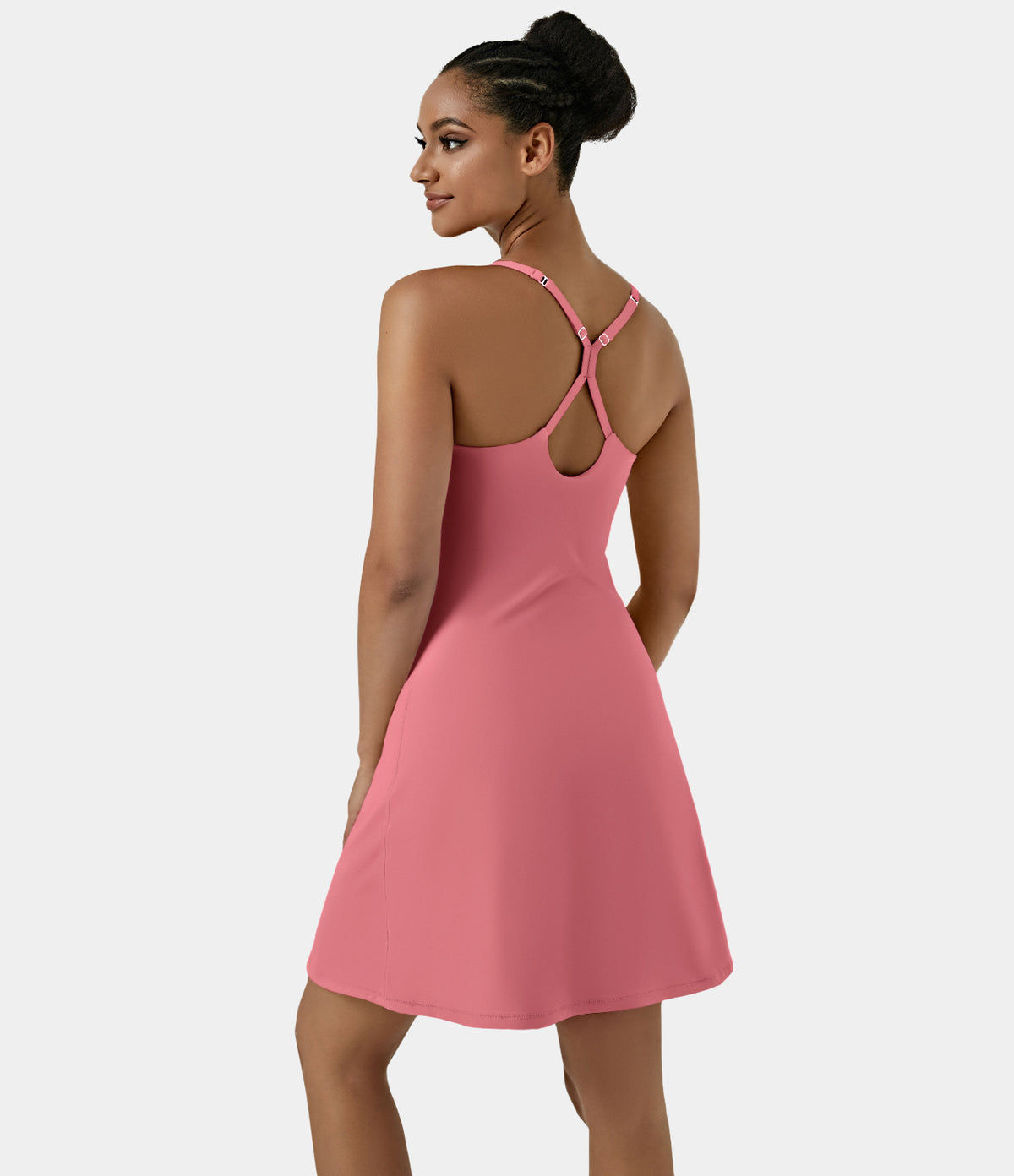 Aura Dress — Begonia Rouge