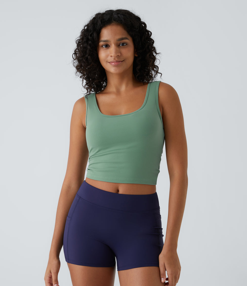 Ballet Tank — Hedge Green