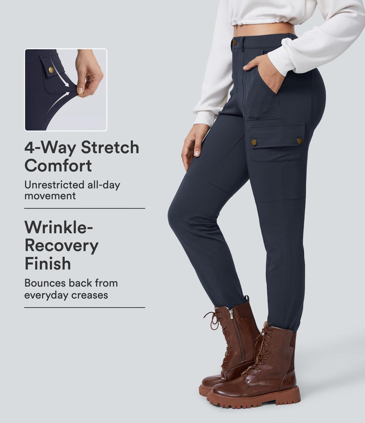 Cassia Pants — Midnight Blue