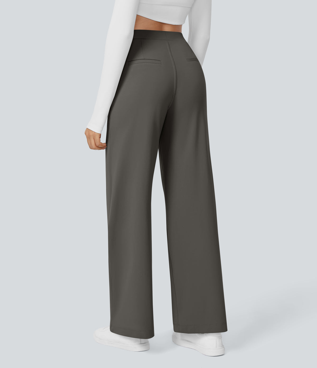 Acacia Pants — Deep Red Grey