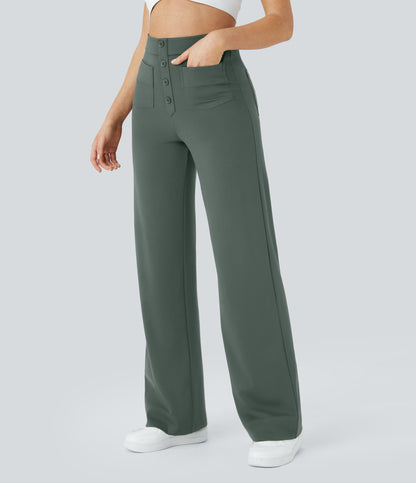 Isolde Pants — Deep Aquamarine