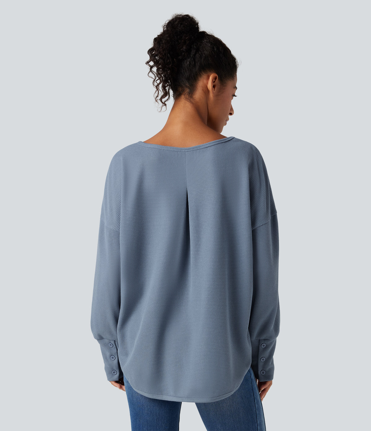Ember Long-Sleeve Top — Snowflake Blue