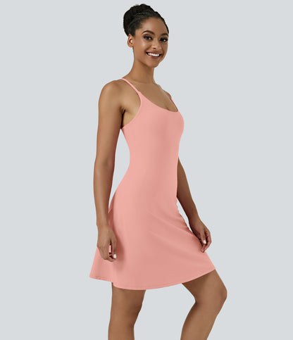 Aura Dress — Peach Melba