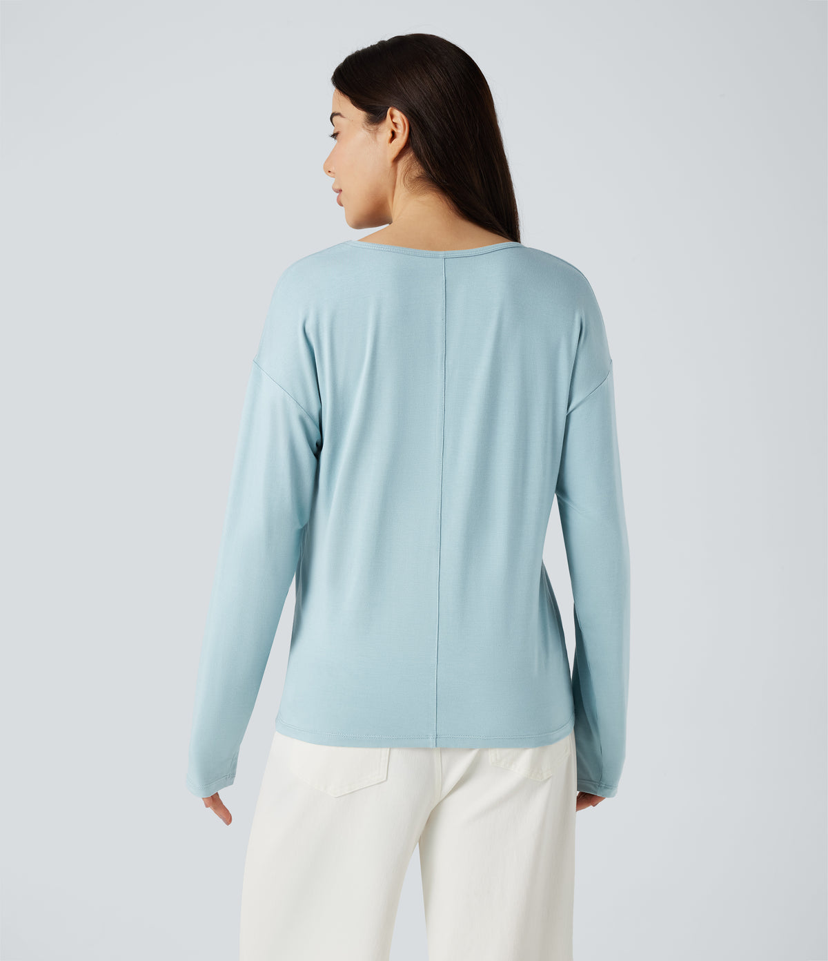 Mira Long-Sleeve Top — Corydalis Blue