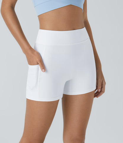 Hazel Biker Short — White