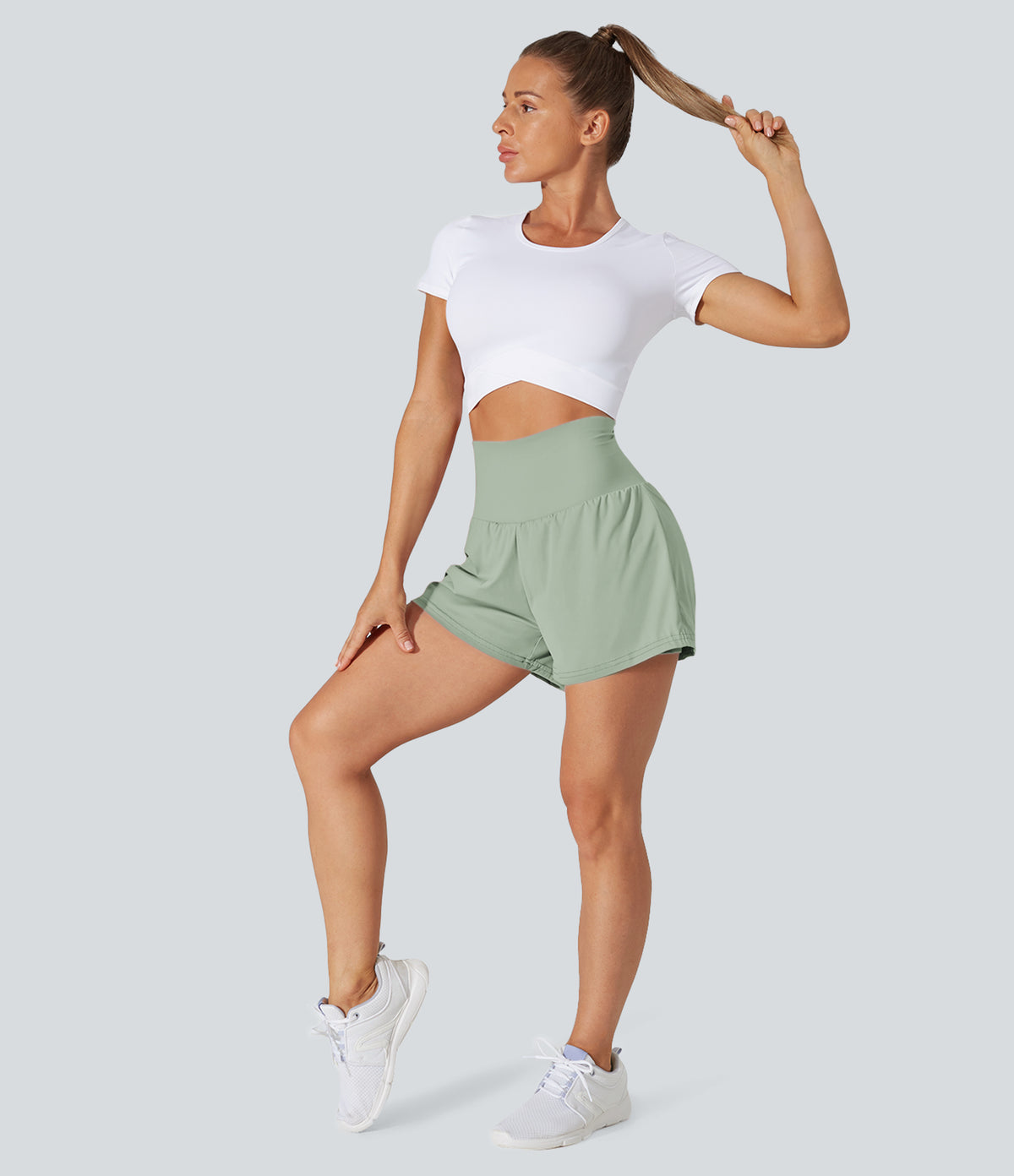Breeze Short — Aster Blue