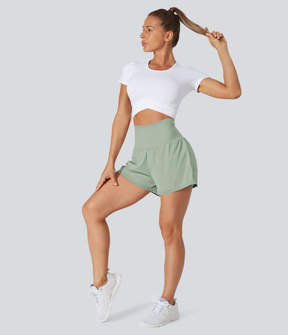 Breeze Short — Aster Blue