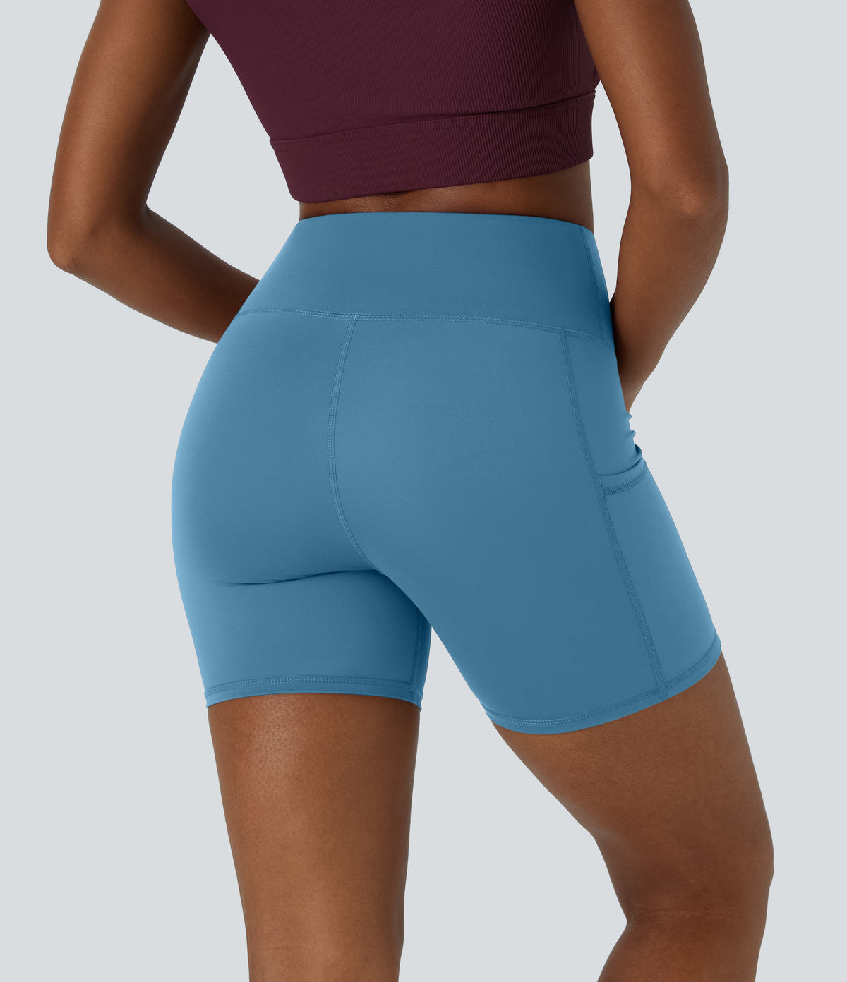 Fern Biker Short — Light Azure