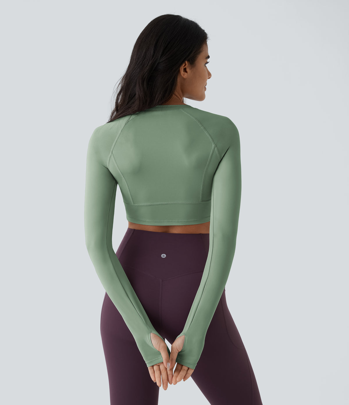 Sora Crop Top — Mica Gray Denim