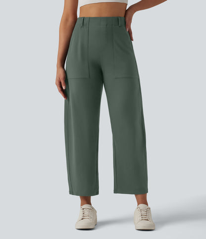 Leonie Pants — Deep Aquamarine