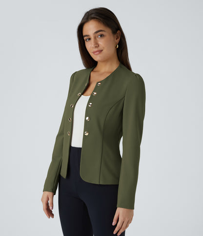 Faye Blazer — Hazel Mist Green