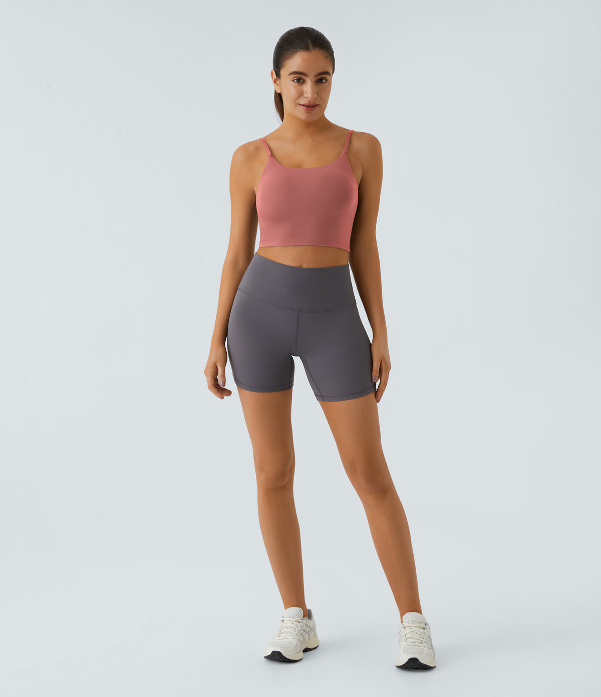 Luma Crop Top — Deep Sea Coral