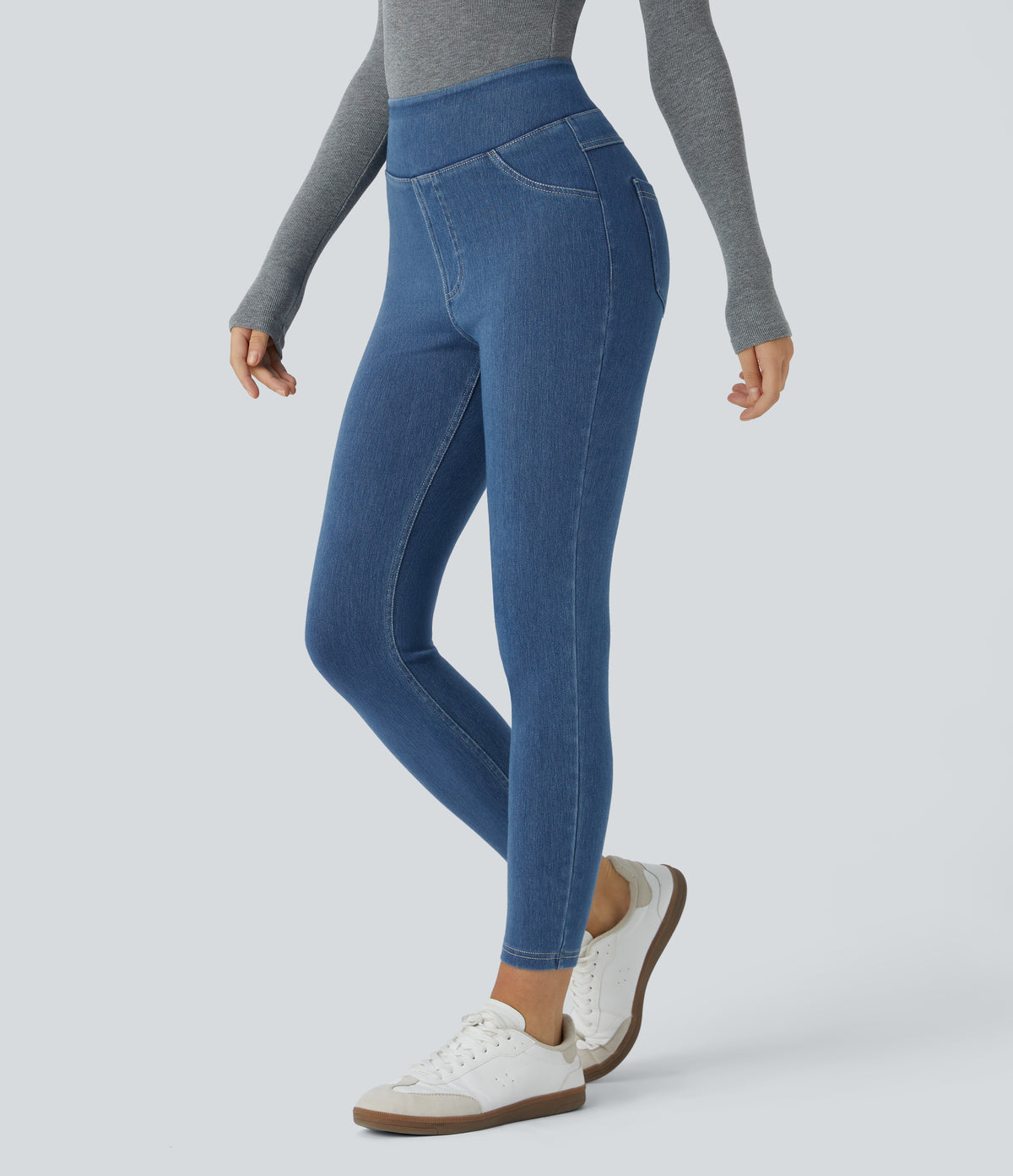 Livia Legging — Denim Dark Blue