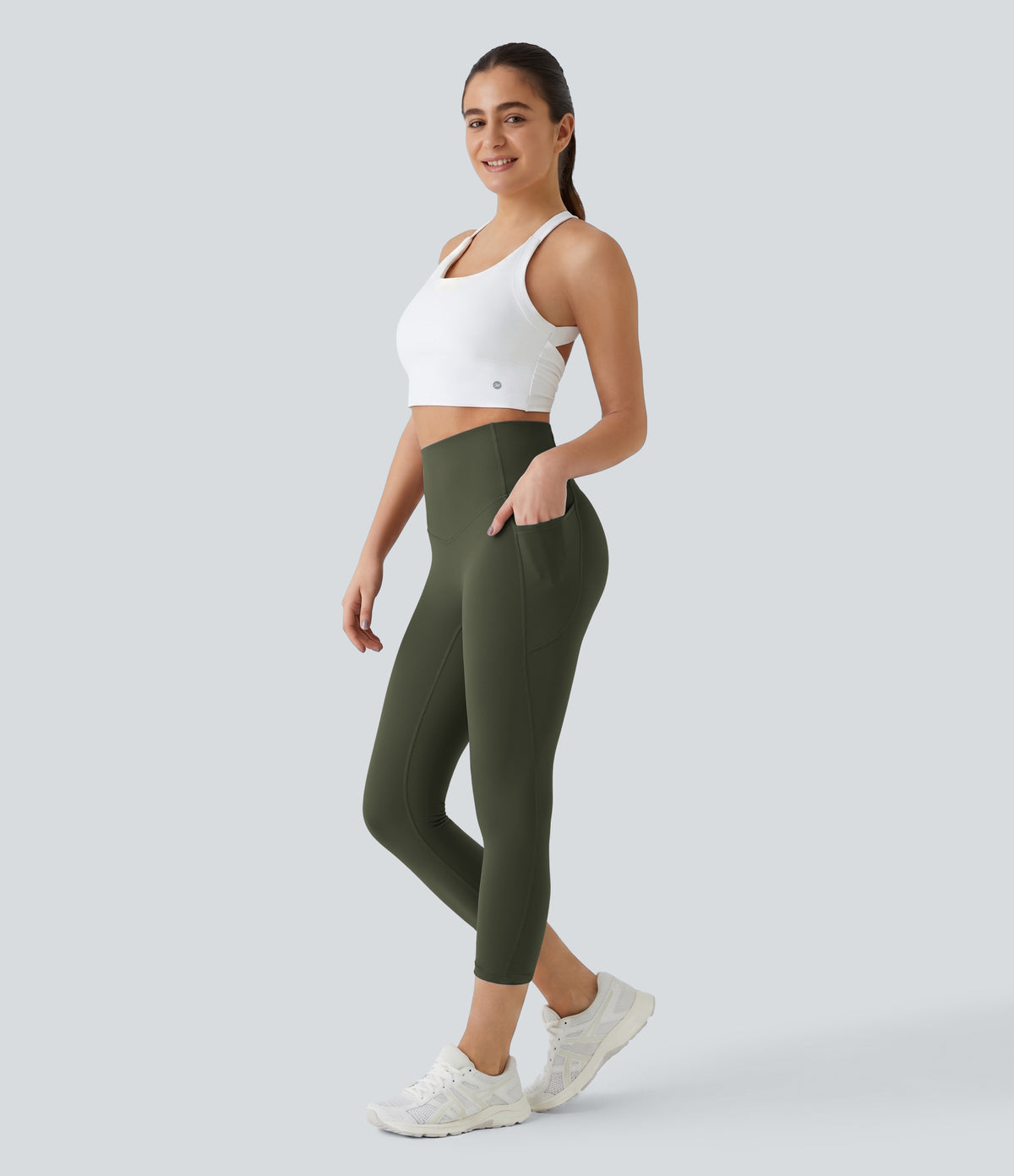 Rhea Capri Legging — Hazelnut Black
