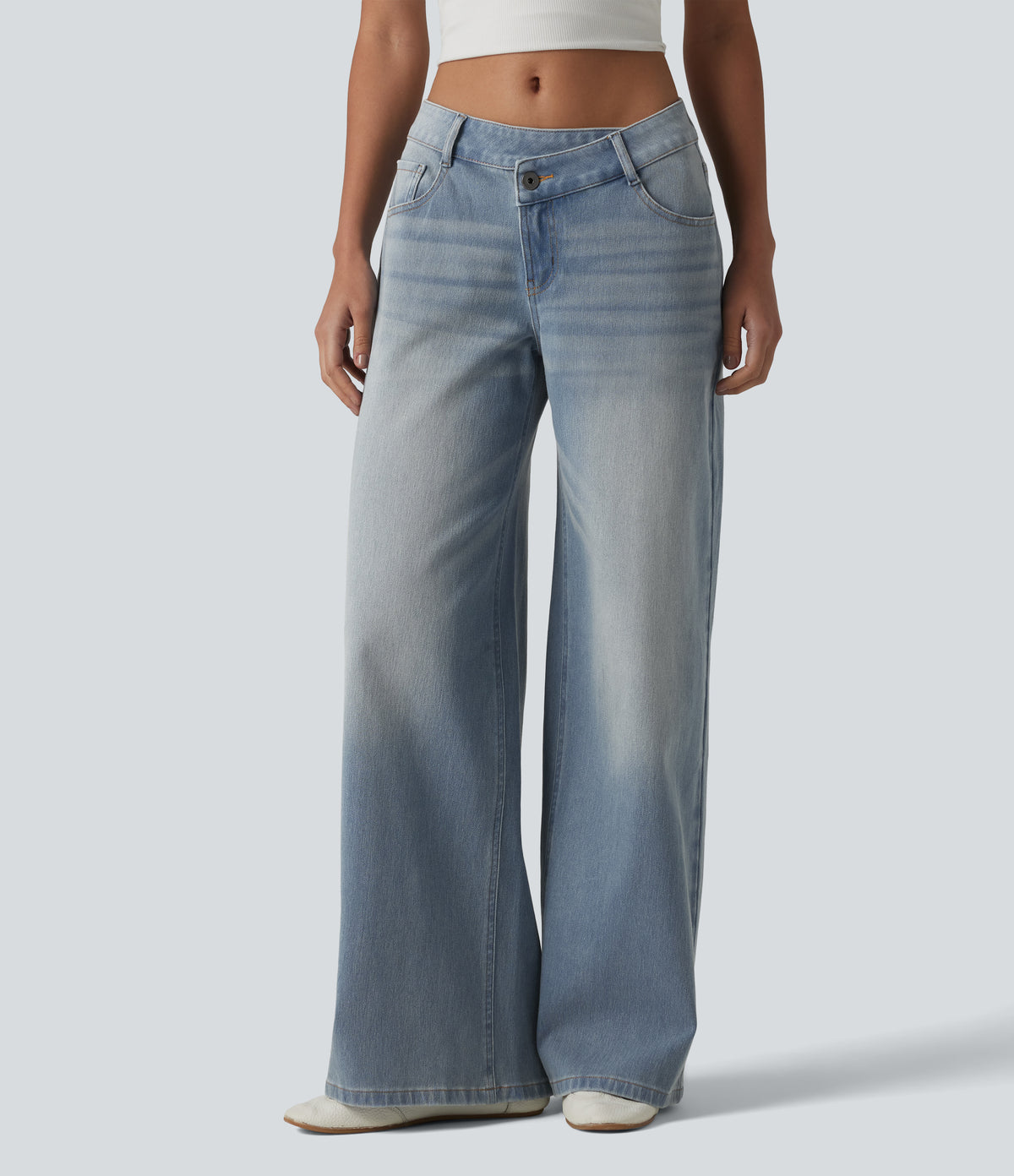 Avril Jeans — Blue Flower Denim