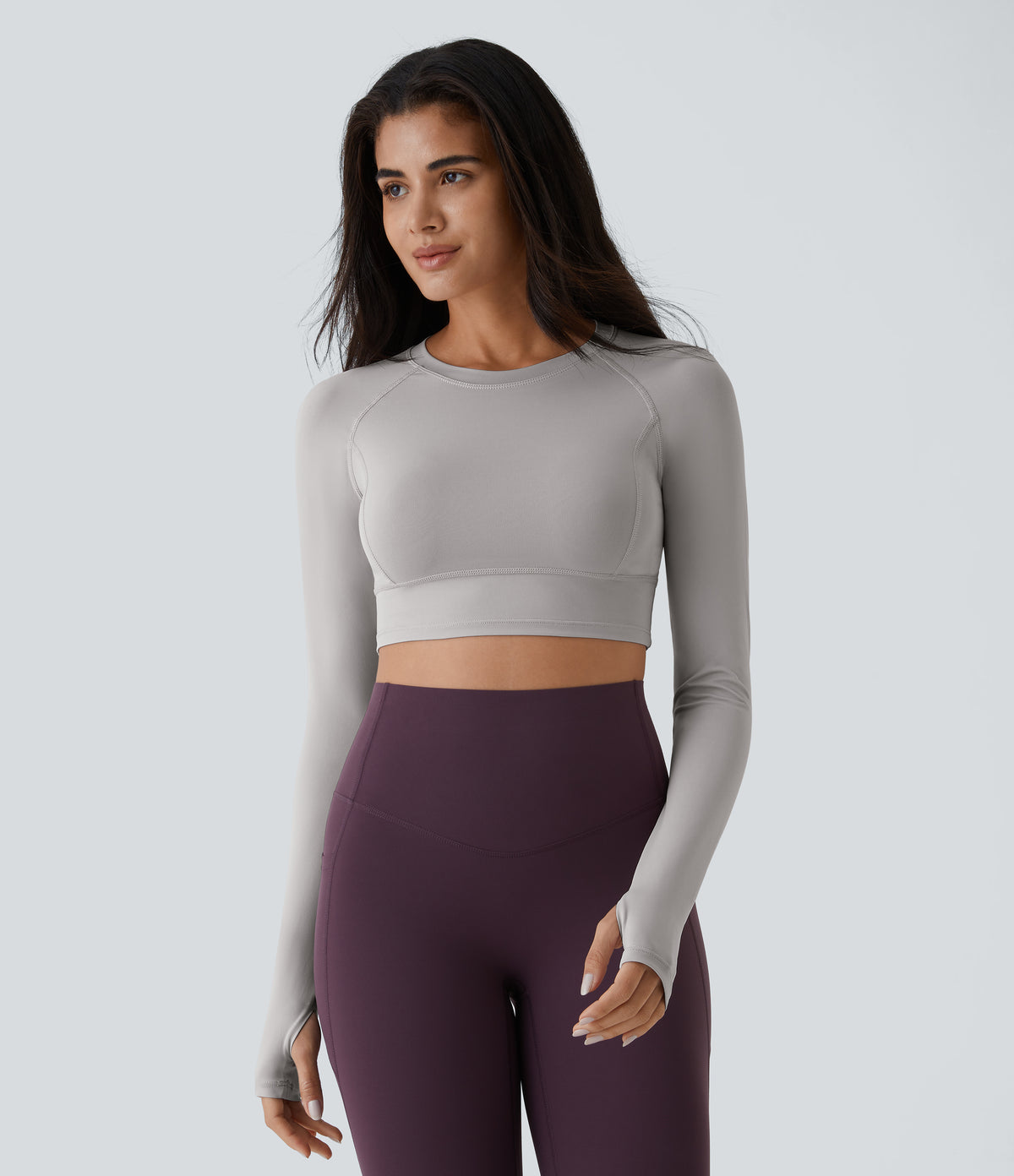 Sora Crop Top — Maroon Banner