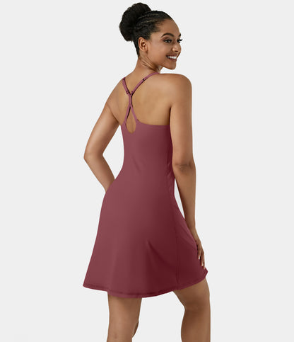 Aura Dress — Cordovan