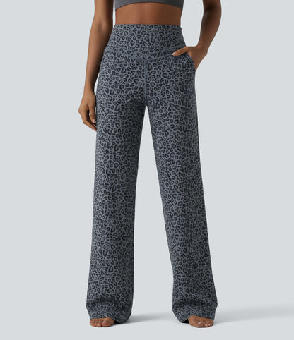 Nina Pants — Charcoal Mist Leopard