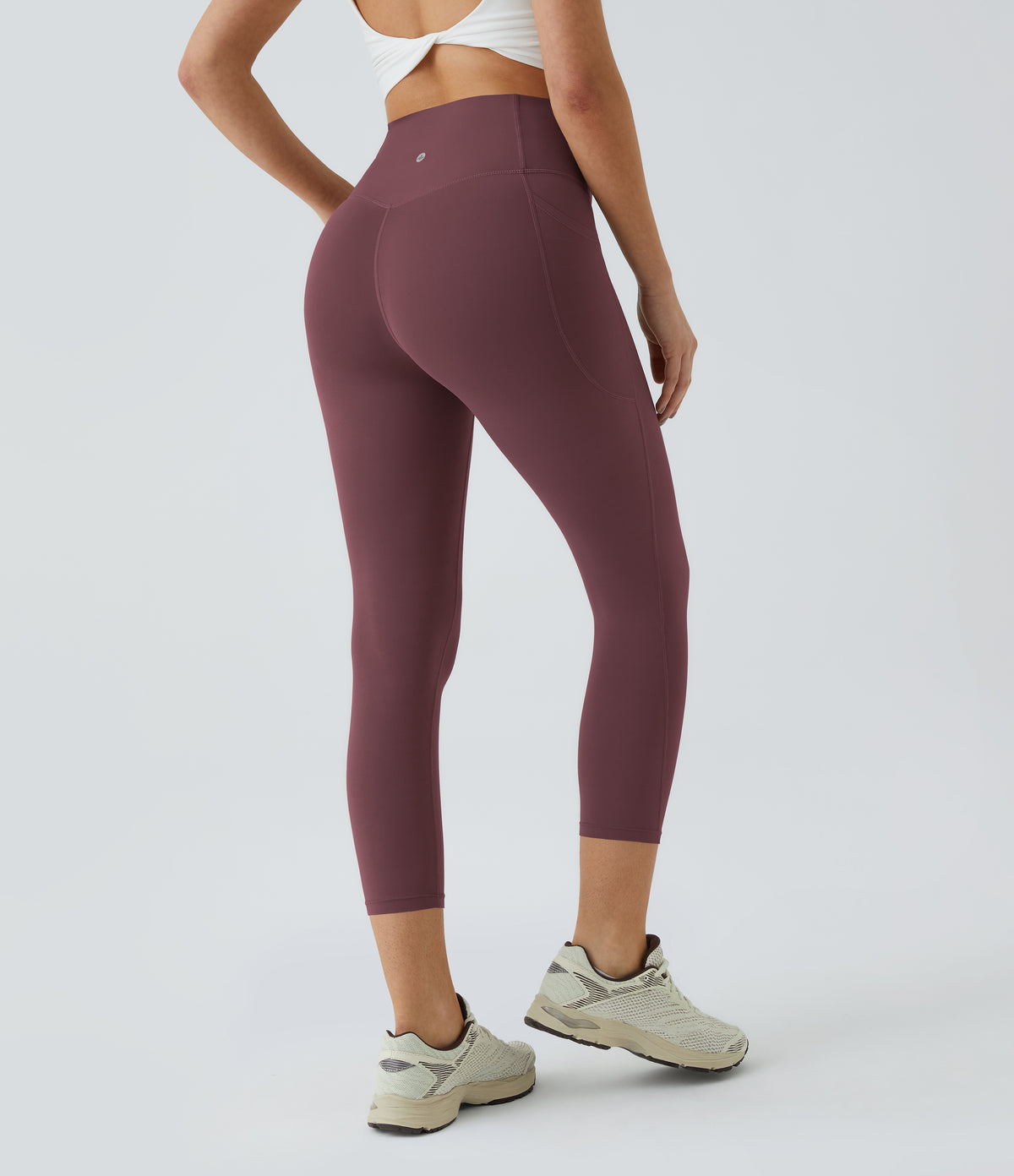 Rhea Capri Legging — Evening Red