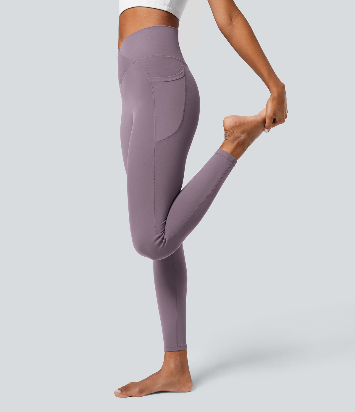 Petal Legging — Warm Mid Blue