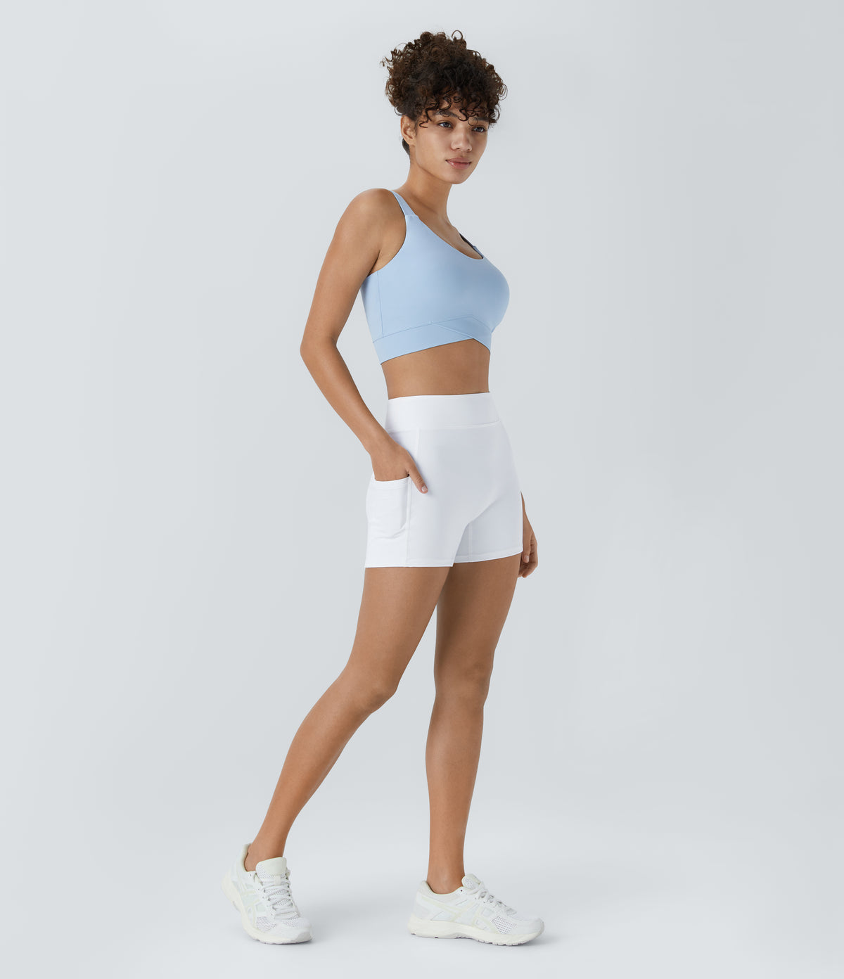 Hazel Biker Short — Poinsettia
