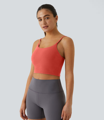 Luma Crop Top — Blue Spruce