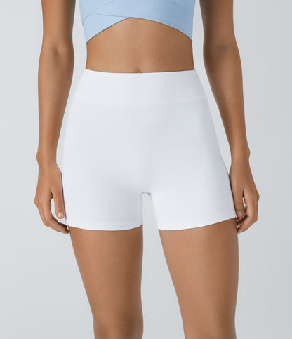 Hazel Biker Short — White