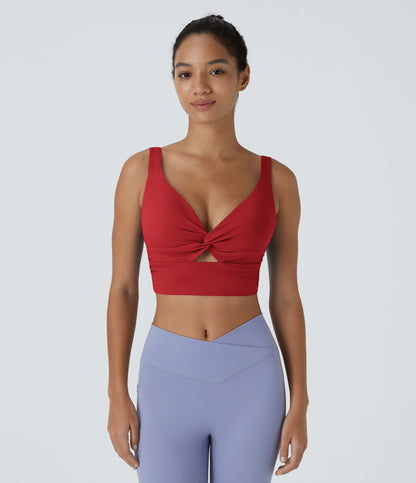 Fleur Sports Bra — Aster Blue