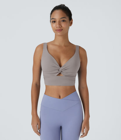 Fleur Sports Bra — Mars Red