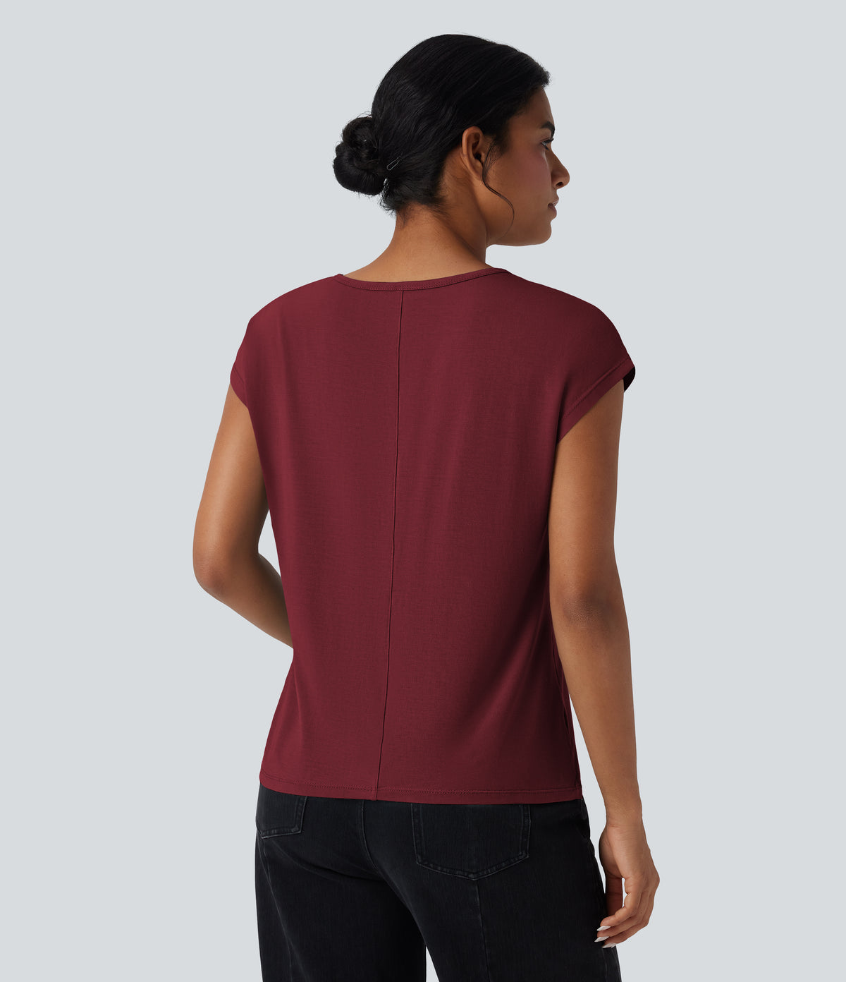 Oona T-Shirt — New Maroon