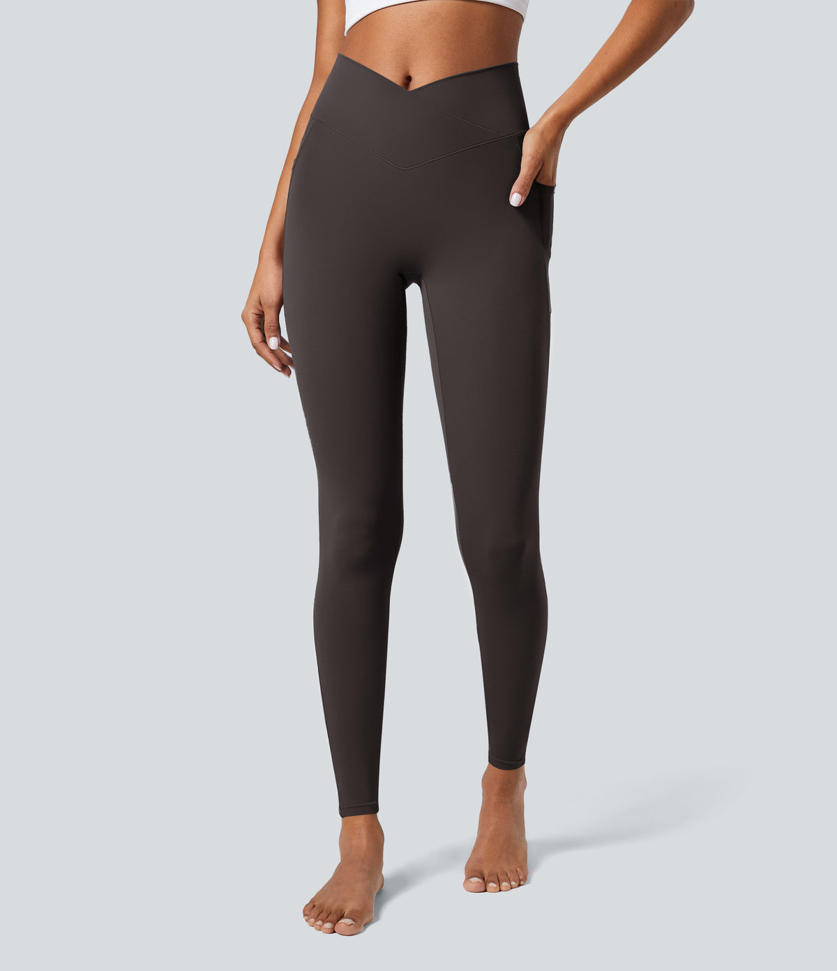 Petal Legging — Dusky Evening purple