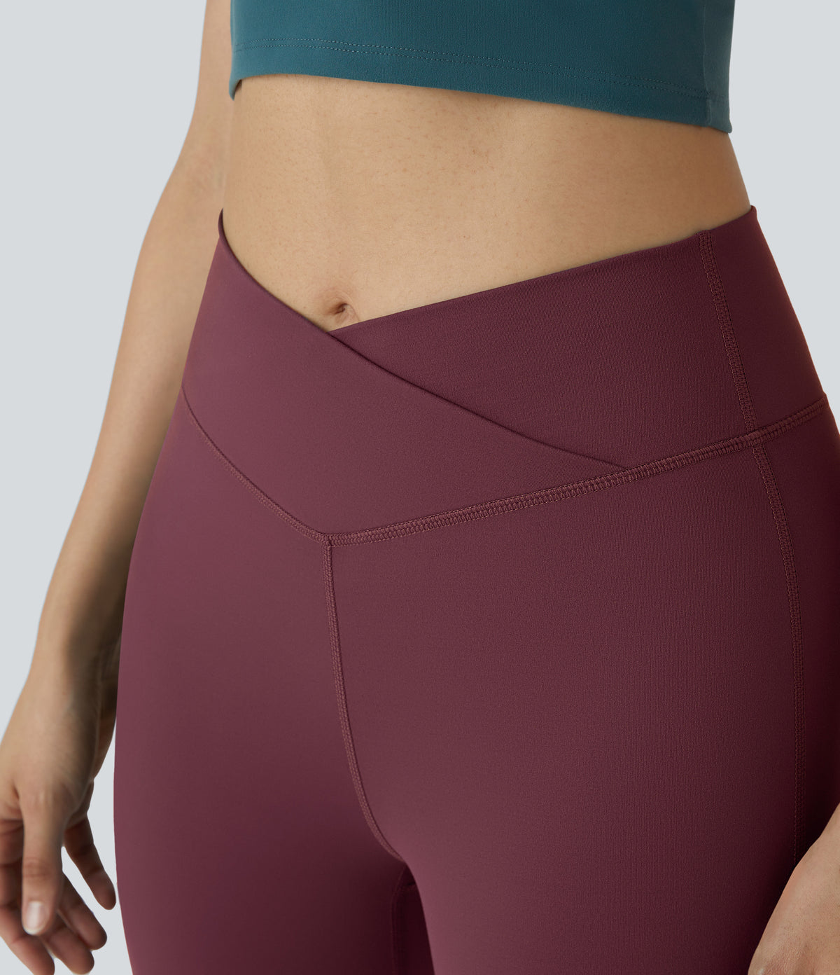 Petal Flare Legging — Midnight Blue