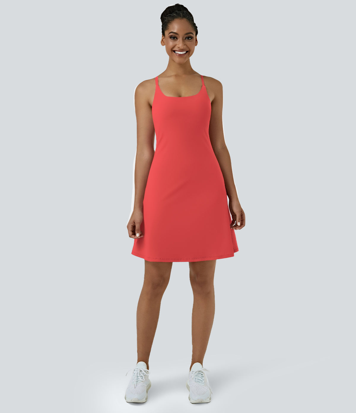 Aura Dress — Poinsettia