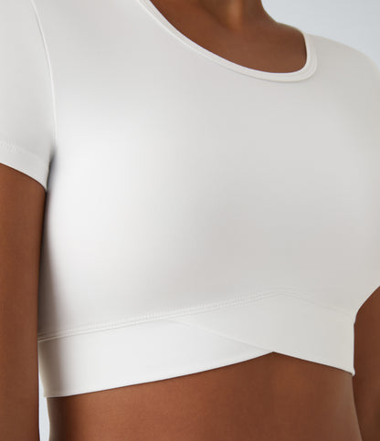 Aria Crop Top — White