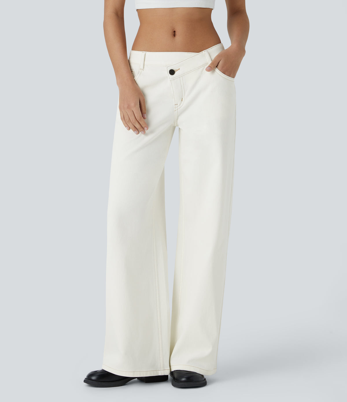 Avril Jeans — Beige Denim