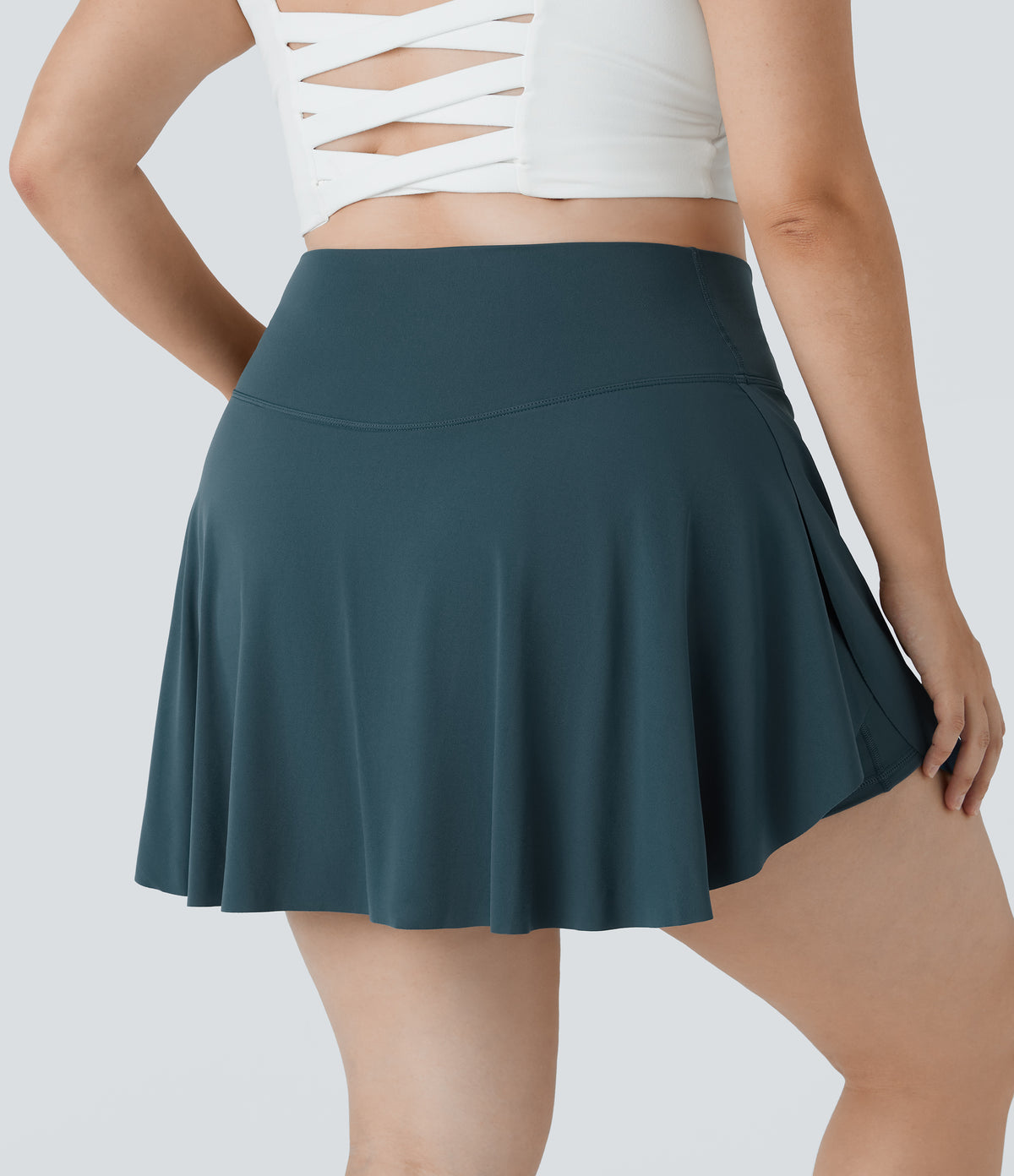 Clover Skirt — Ink Green