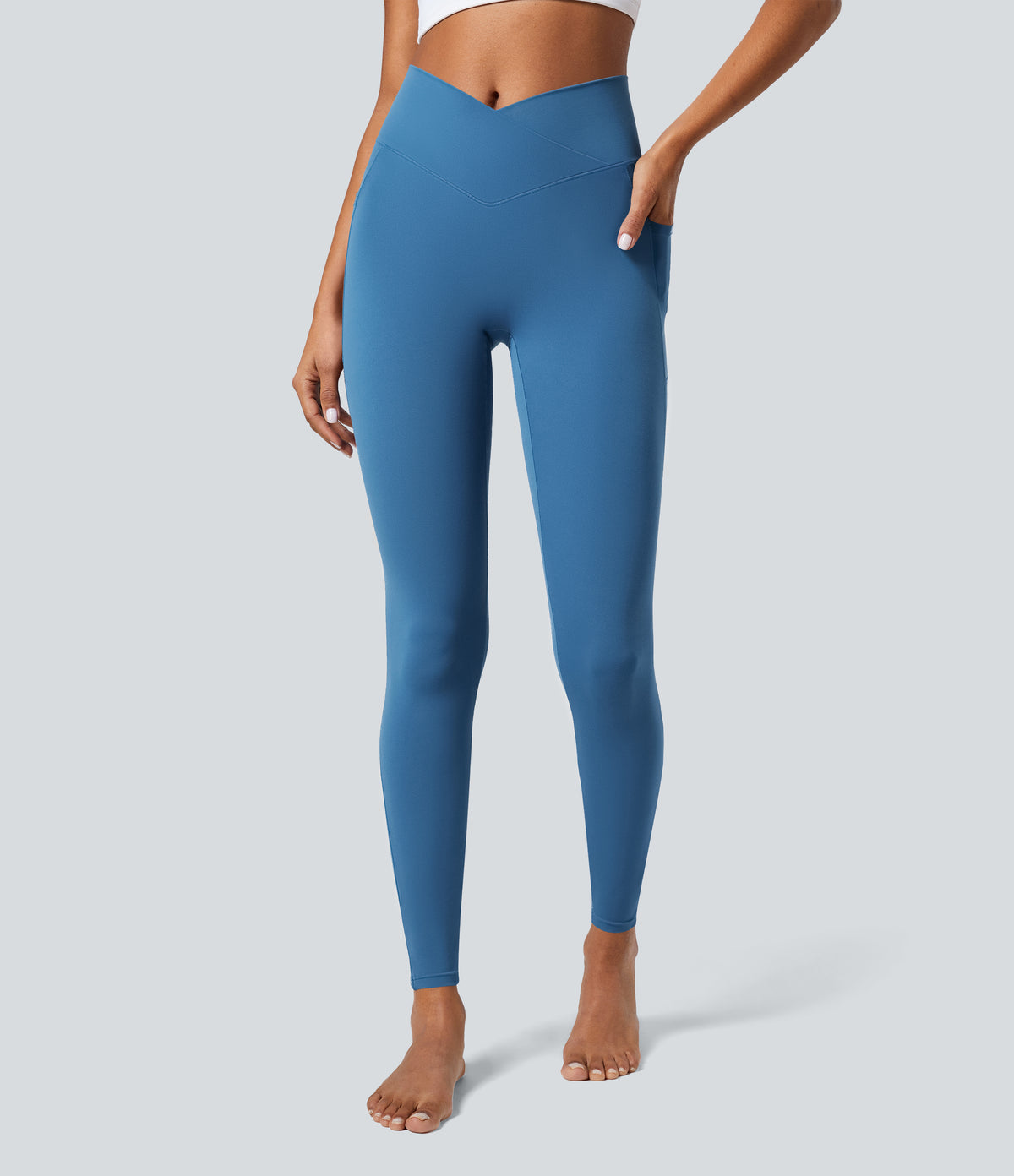 Petal Legging — Xenon Blue
