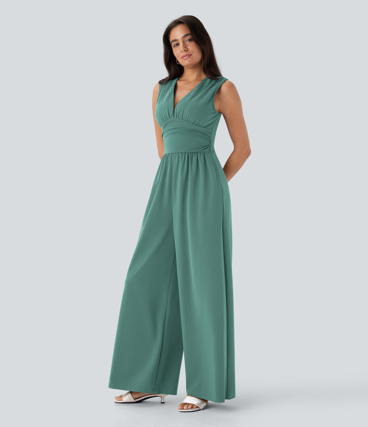 Celine Jumpsuit — Oil Blue