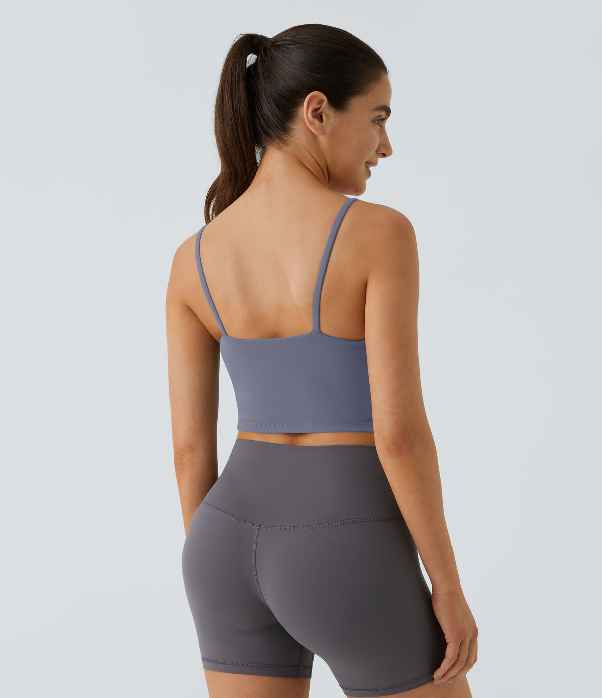 Luma Crop Top — Deep Sea Coral