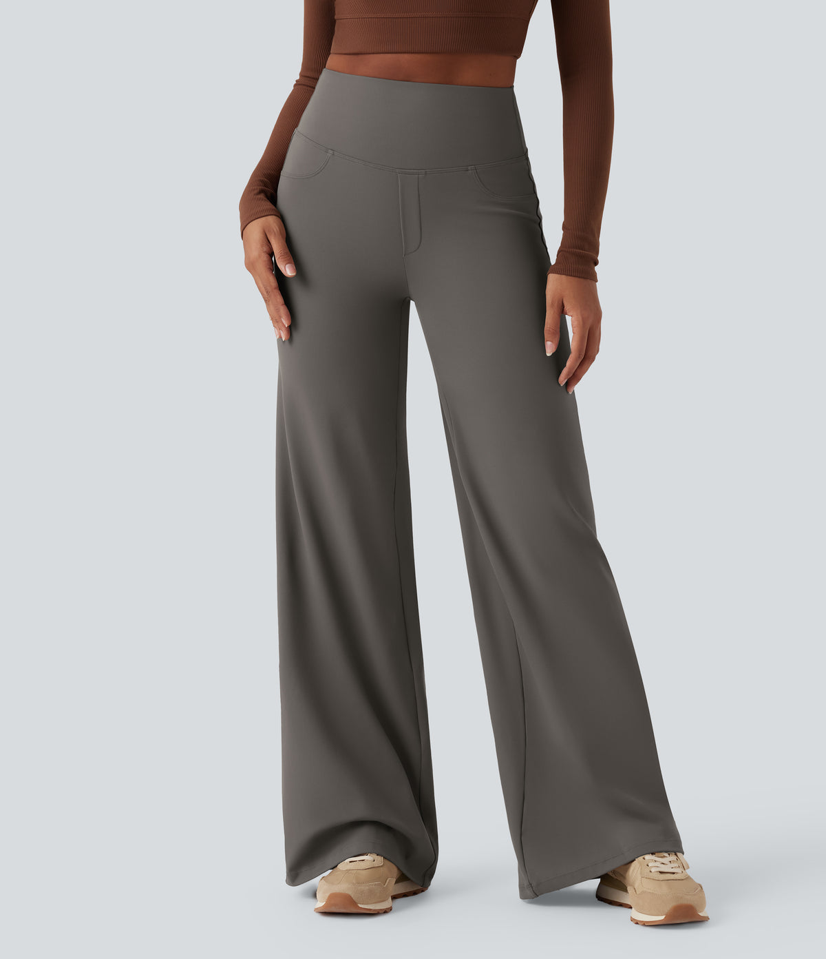 Jolie Pants — Deep Red Grey