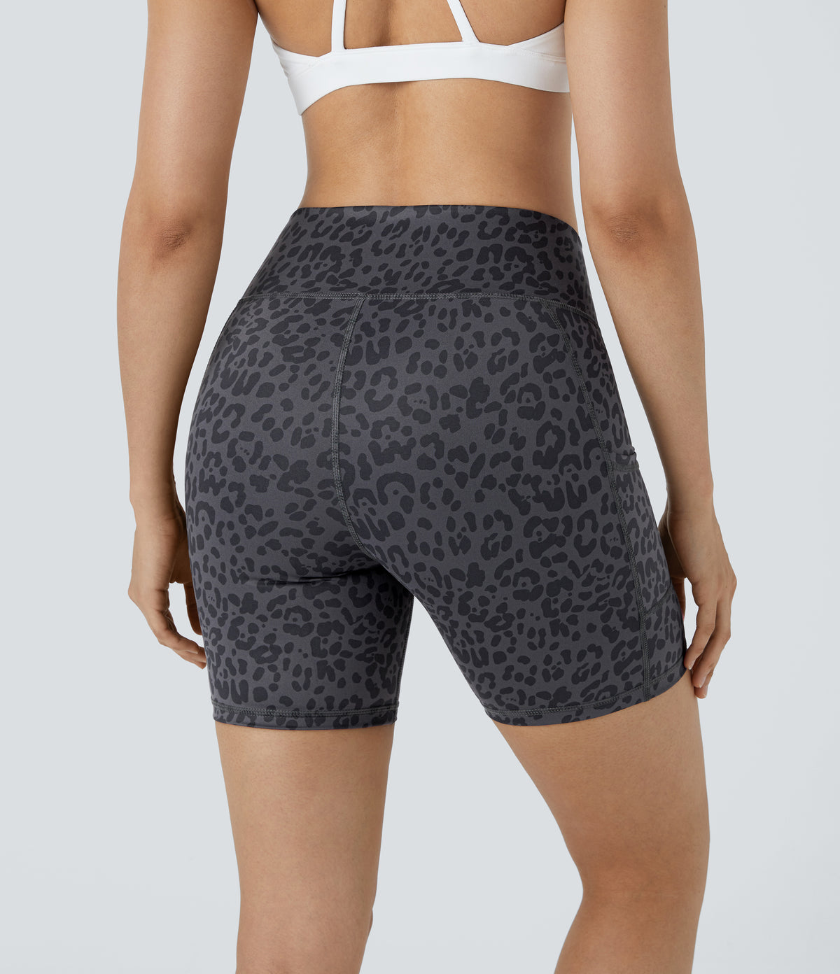 Dahlia Biker Short — Green Camo
