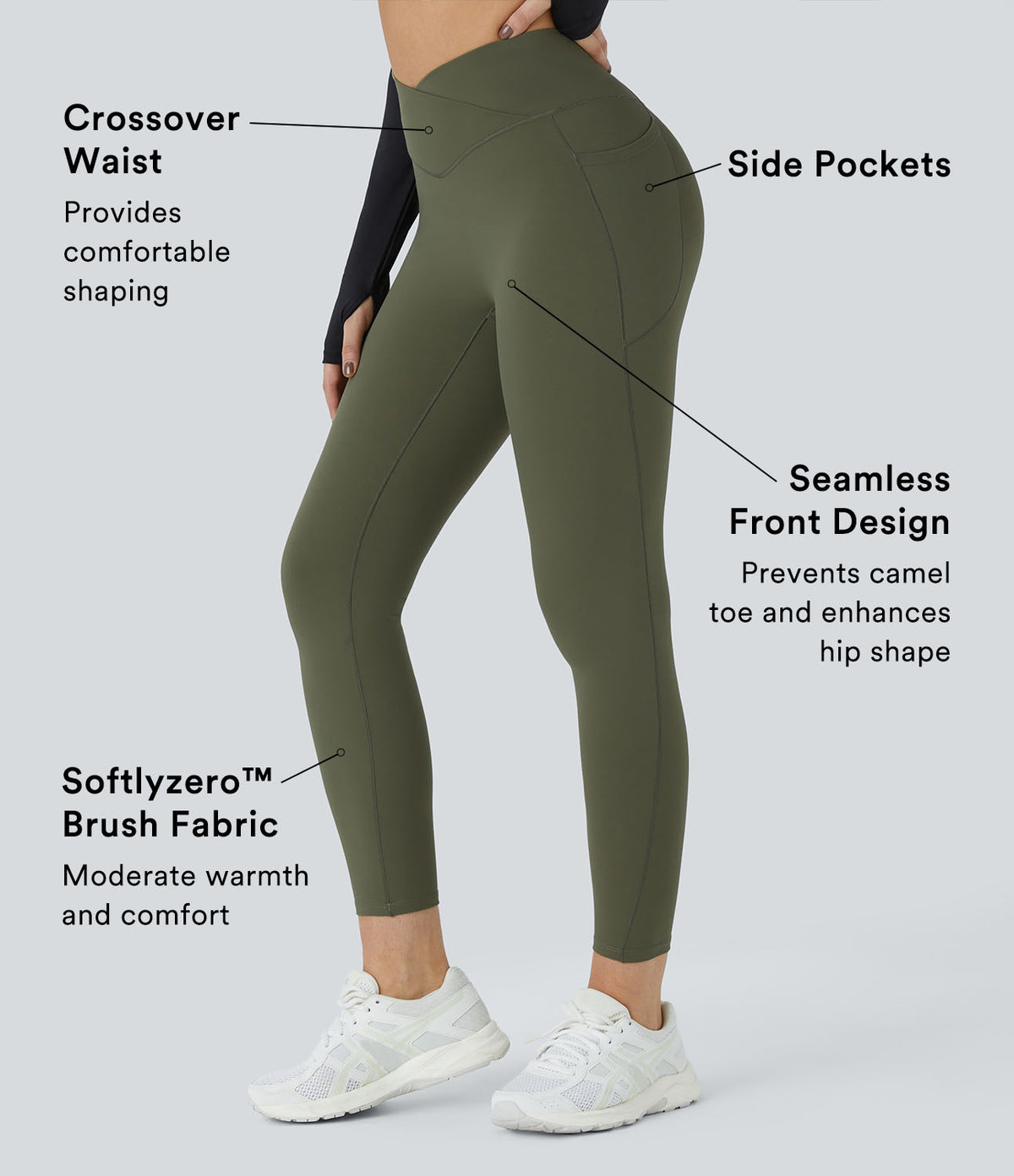 Rue Legging — Moss Green