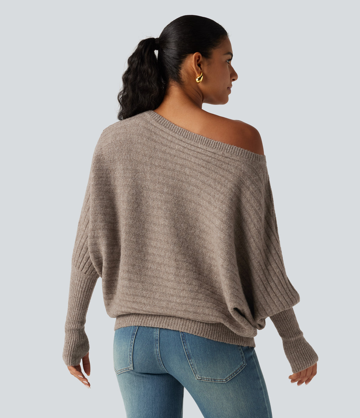 Sienna Sweater — Khaki Floral Yarn